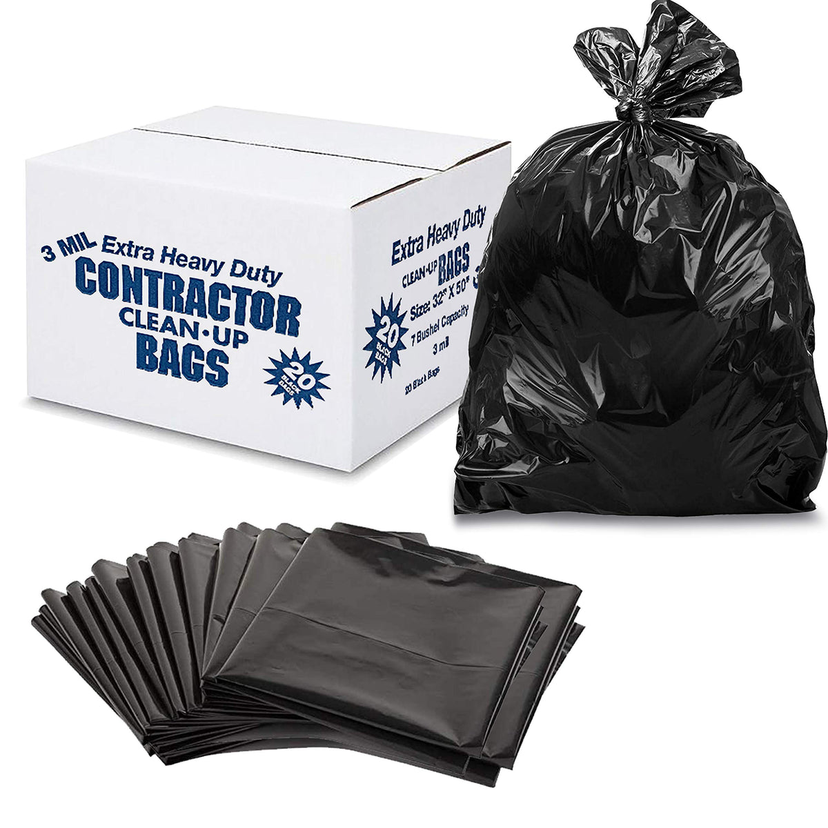 Heavy Duty Rubbish Bags 760x900mm 72L (Carton of 200)