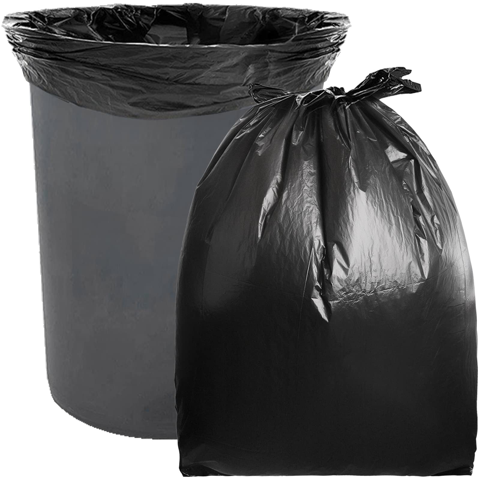 58 GAL Black Trash Bags [100 count Box]