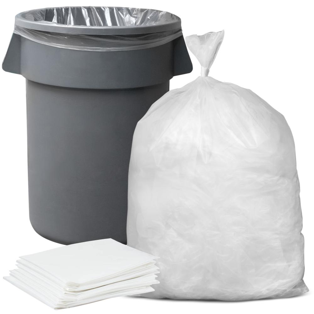 65 GAL Clear Trash Bags [22x22-30 Lbs 100 count box]